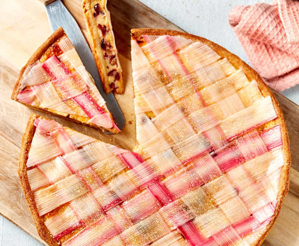 Rhabarber-Cranberry-Tarte
