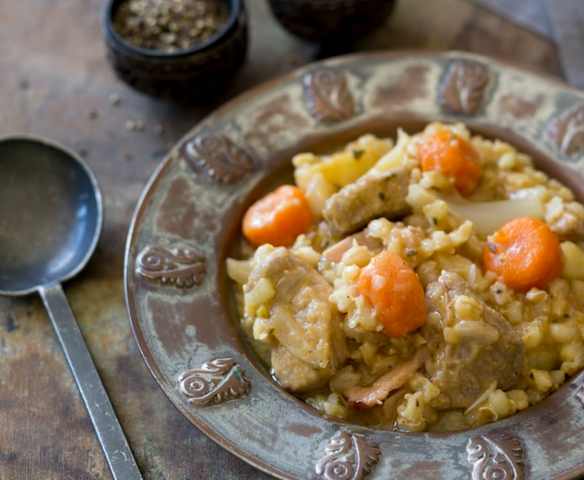 Pork and apple cider stew