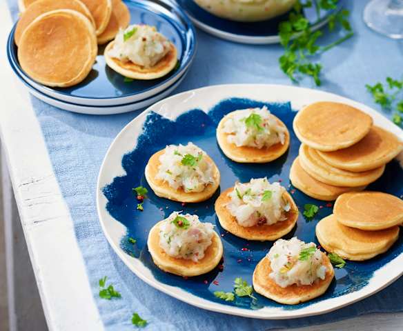 Tartare de daurade et blinis
