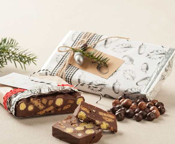 Turrón crujiente de regalo
