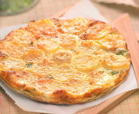 Quiche de pomme de terre et poireaux