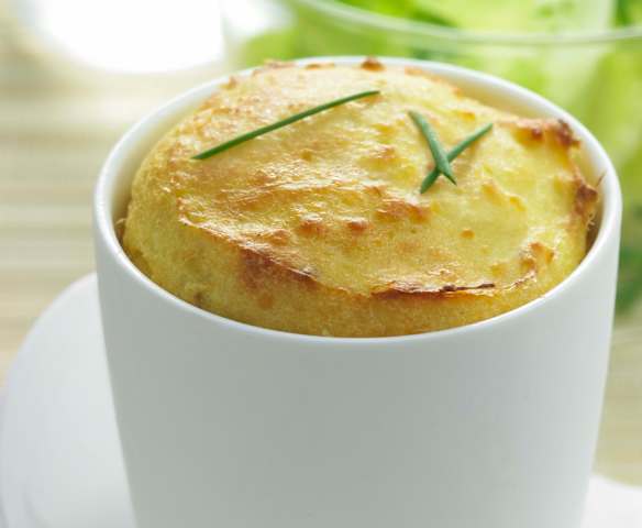 Petit soufflé de poulet au curry