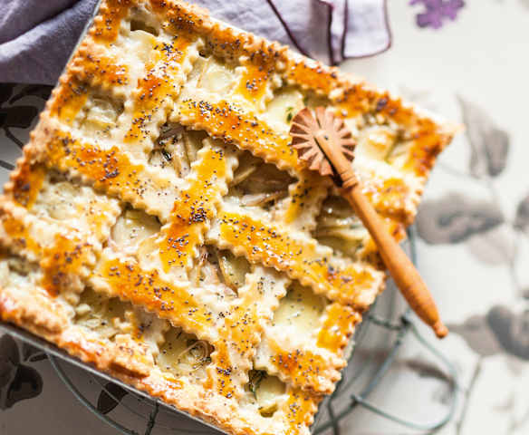 Tourte aux pommes de terre et au thym