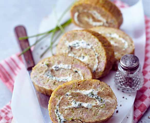 Pfannkuchen-Spargel-Roulade