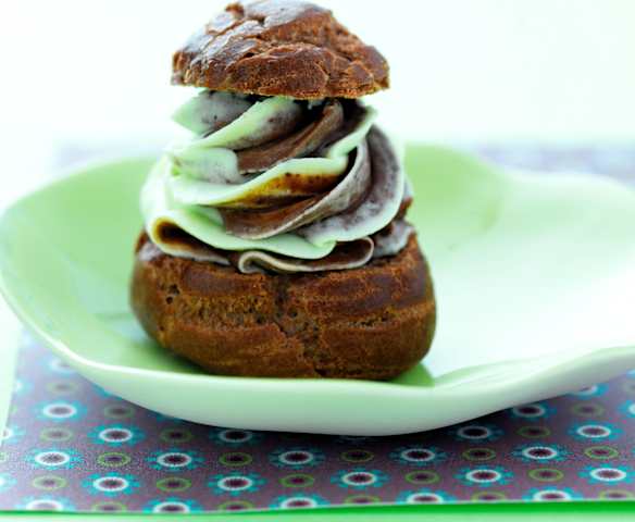 Bignè menta e cioccolato