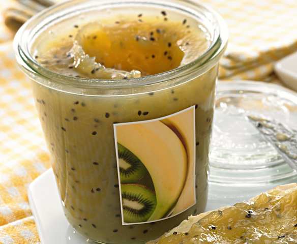 Confettura di kiwi e banane
