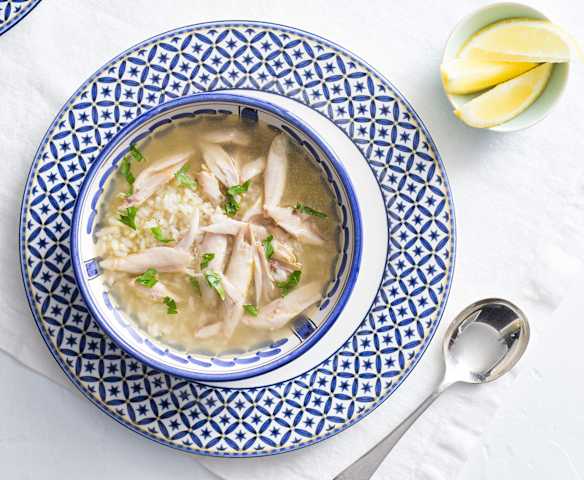 Chicken Soup with Egg and Lemon (Avgolemono)