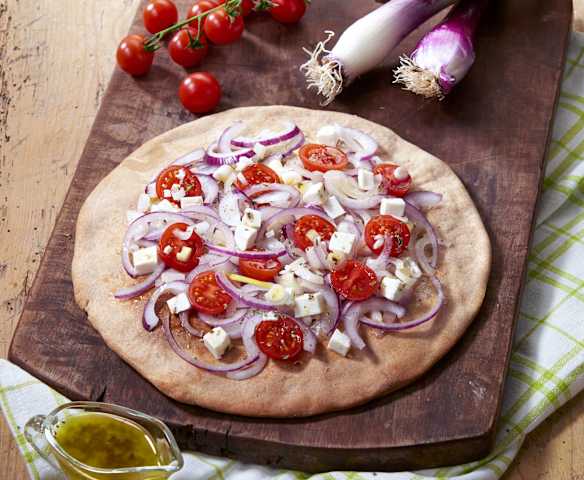 Schiacciata di farro alla cipolla di Tropea