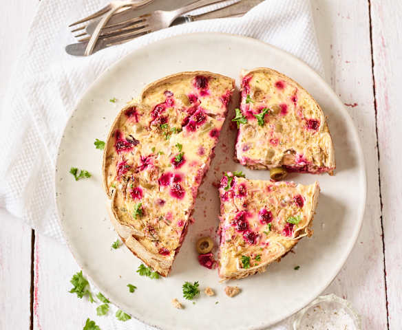 Rote-Bete-Brokkoli-Quiche