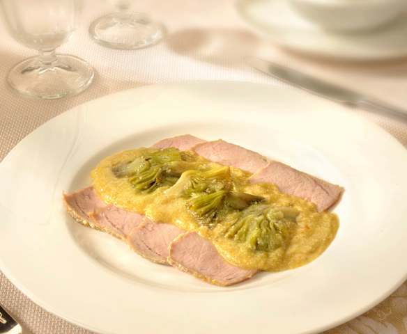 Arrosto di vitello con carciofi Arrosto di vitello con carciofi