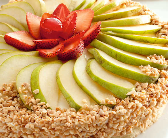 Bolo delicioso de pera