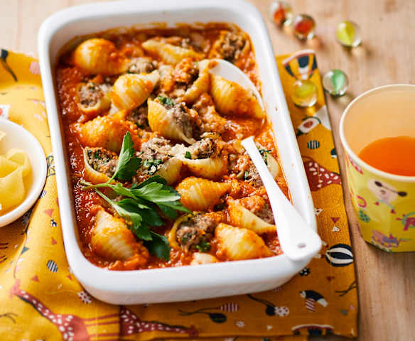 Conchiglioni aux boulettes de viande