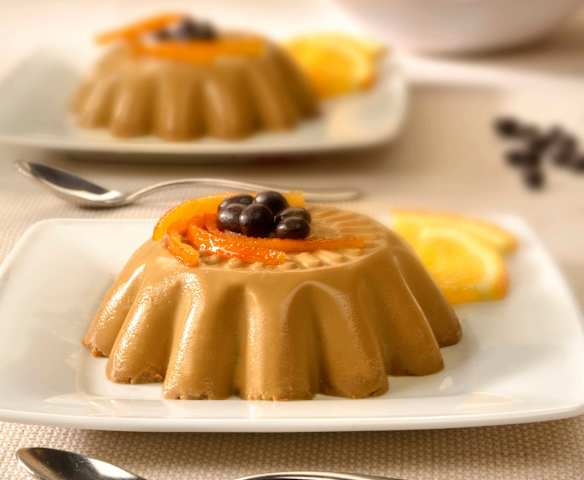 Budino al caffè e arancia