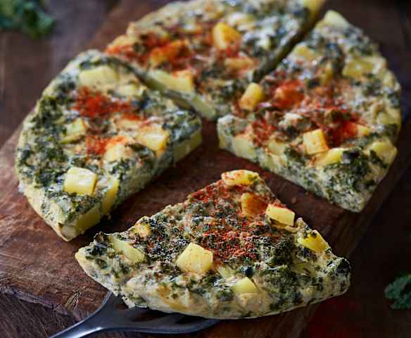 Grünkohl-Kartoffel-Frittata