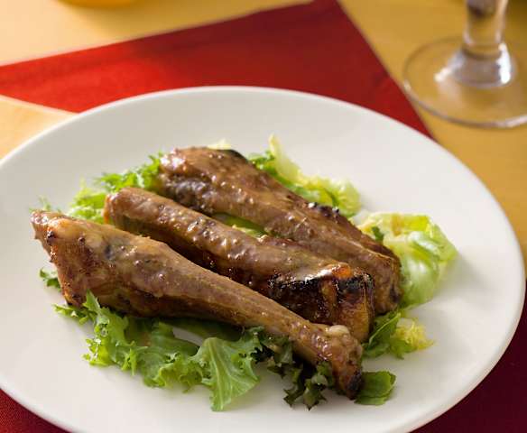 Costillas con miel y mostaza en papillote