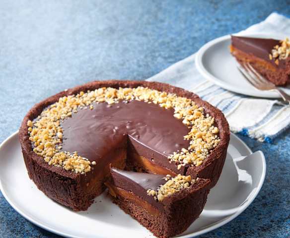 Gâteau au chocolat et au caramel beurre salé