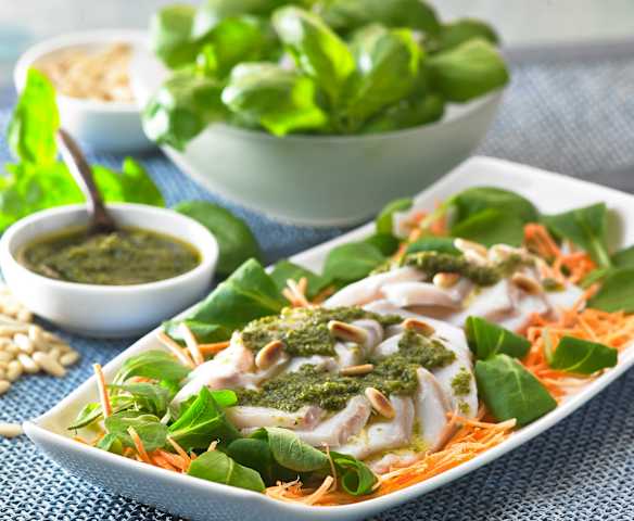 Merluzzo tataki al pesto