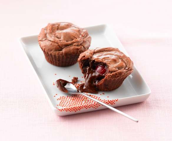 Coulant au chocolat cœur cerise Coulant au chocolat cœur cerise