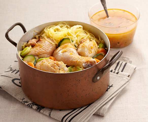 Marmite de poulet et légumes d'automne