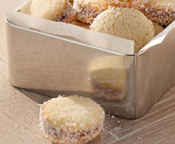 Alfajores rellenos de dulce de leche