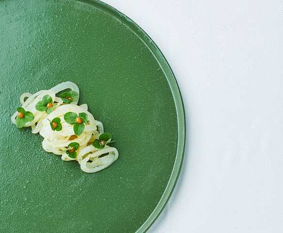 Calamaro al burro alla camomilla e chutney piccante di Antonia Klugmann