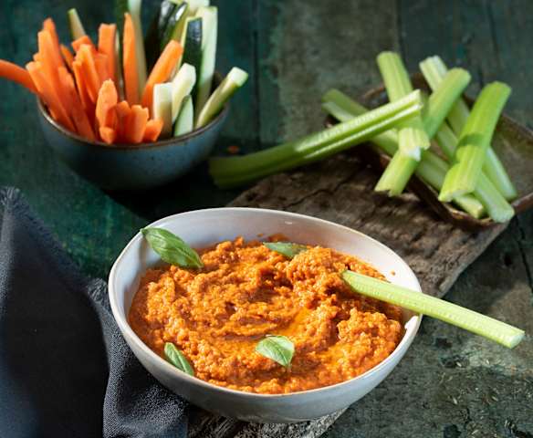 Dip mediterráneo de tomate