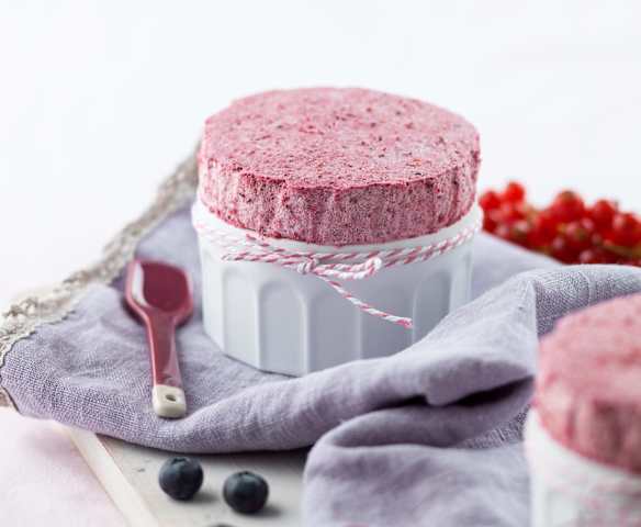 Soufflés frios de frutos silvestres