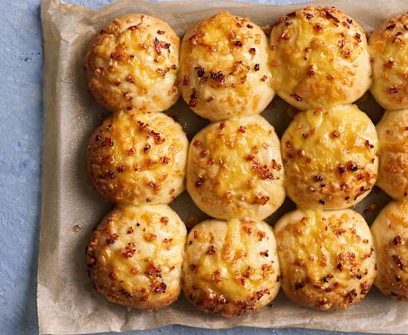 Cheese and bacon rolls