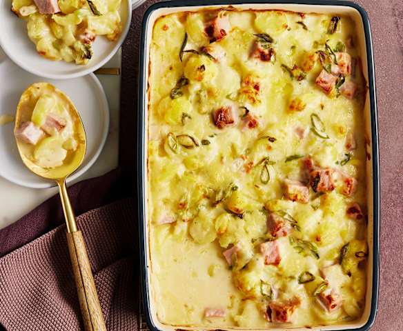 Kasseler-Kartoffel-Gratin