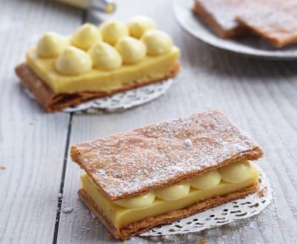 Millefoglie alle mele con zafferano