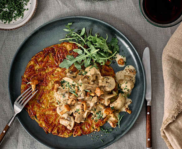 XXL Kartoffelrösti mit Pilzen XXL Kartoffelrösti mit Pilzen