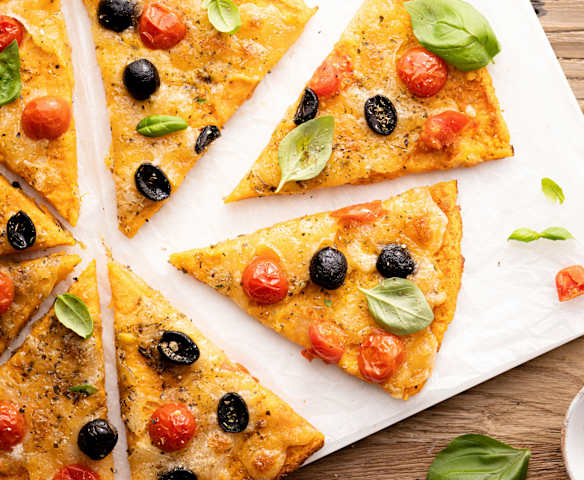 Pizza integral de batatas Pizza integral de batatas