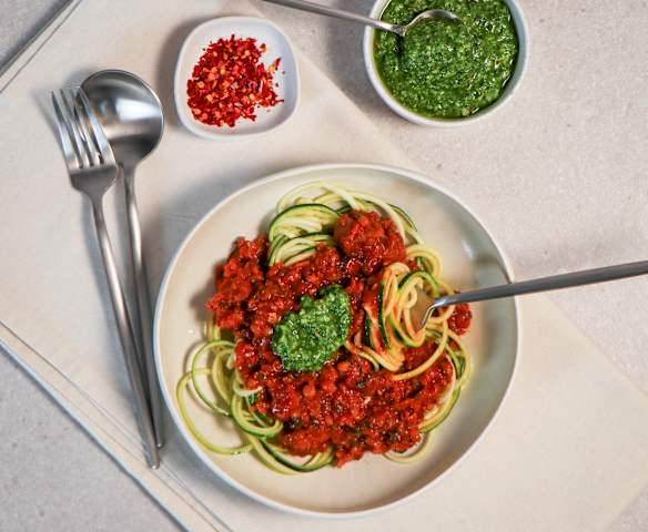 Lentil bolognese (Thermomix® Spiralizer, TM6)