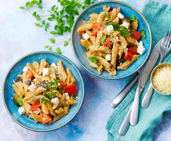 One pot penne légumes du soleil et feta