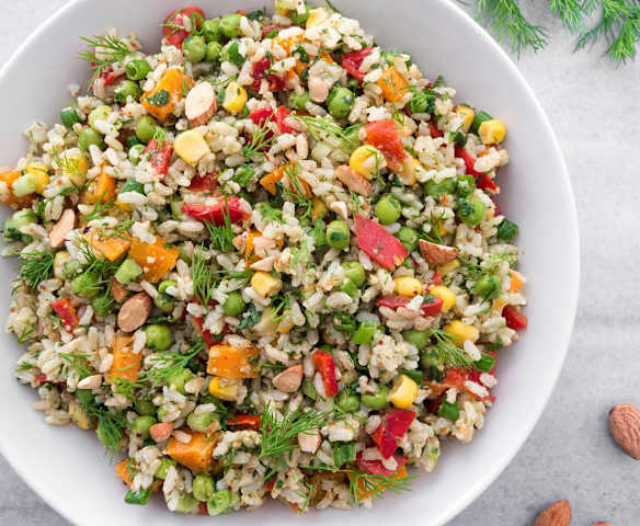 Kepekli Pirinç Salatası