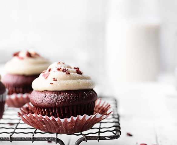 Cupcakes red velvet veganos Cupcakes red velvet veganos