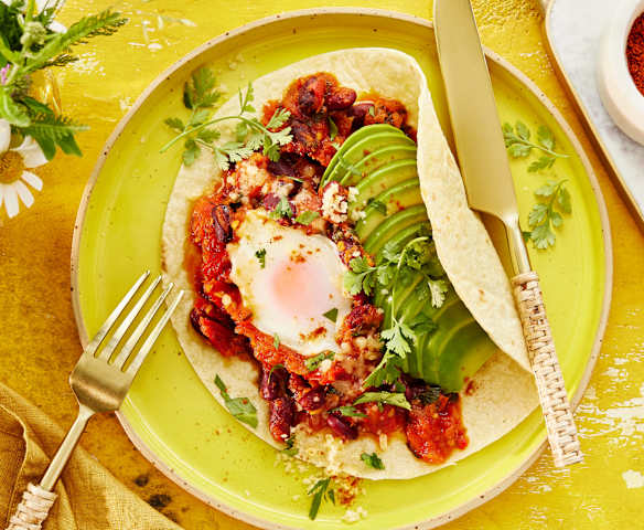 Ranchero-Pfanne mit Bohnen und Ei