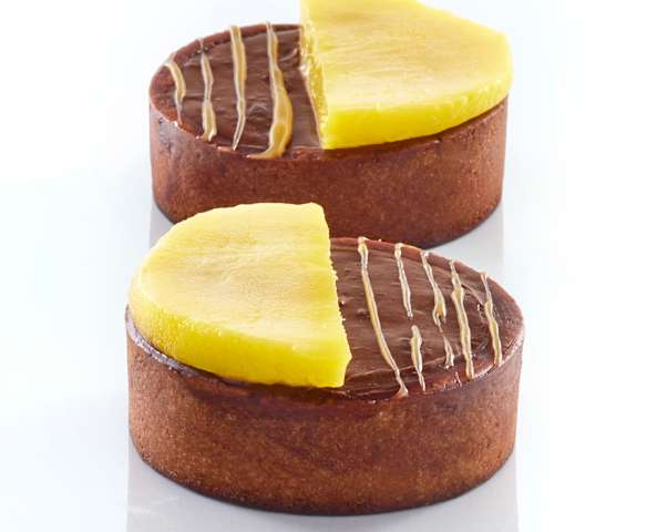 Antonio Bachour: Tartelettes au pudding chocolat caramel (métrique)