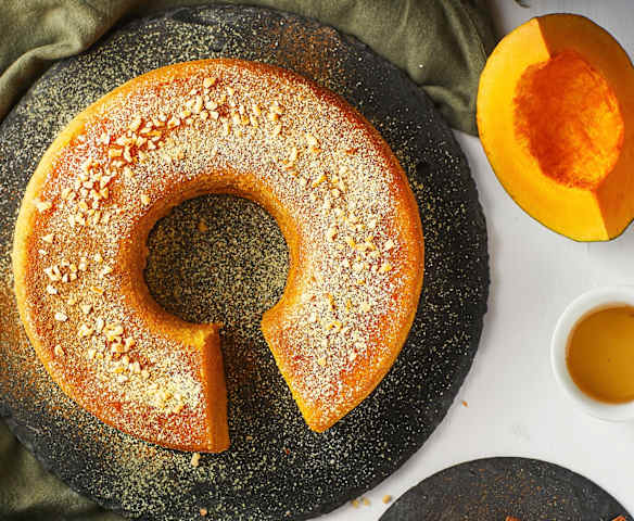 Torta zucca e Golden syrup al Varoma