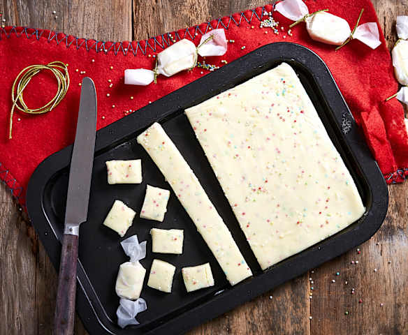 Fudge al limone e confetti all'anice