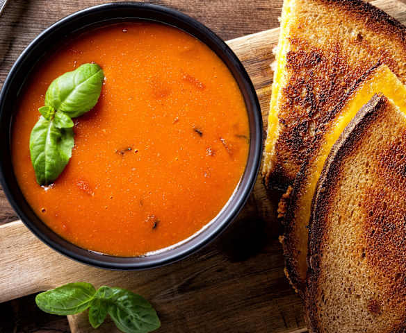 Tomato Soup with Grilled Cheese Second Bowl