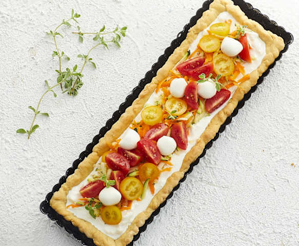 Crostata salata multicolore
