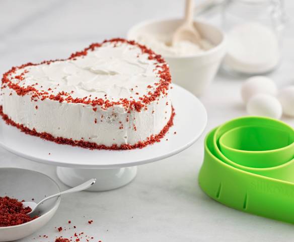 Ciasto Red Velvet Cake w kształcie serca