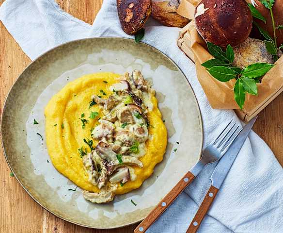 Polenta con i funghi