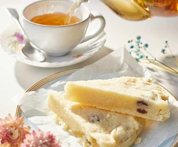 Shortbread mit Rumrosinen