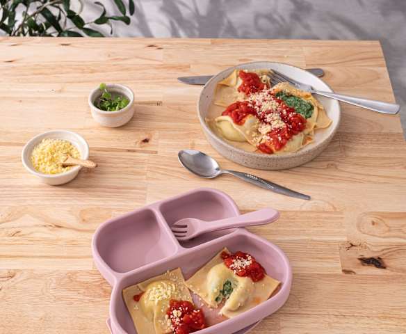 Ricotta and spinach ravioli (9 months+)