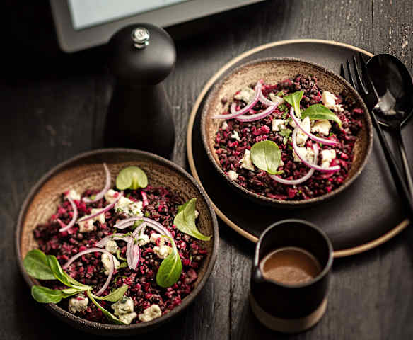 Salade de lentilles beluga