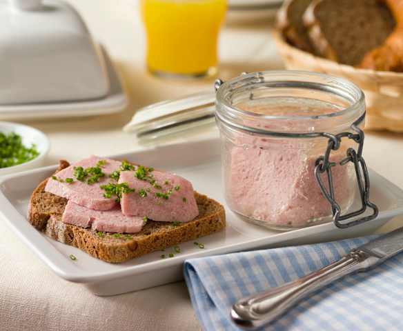 Frühstücksfleisch im Glas