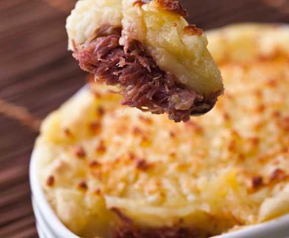Escondidinho de carne seca