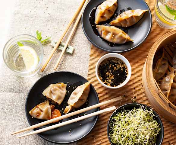 Dumplings de camarones (Xia jiao)